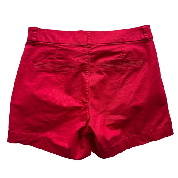 Old Navy Red Mid-Rise Twill Everyday Shorts - Size 4 - Picture 2 of 4
